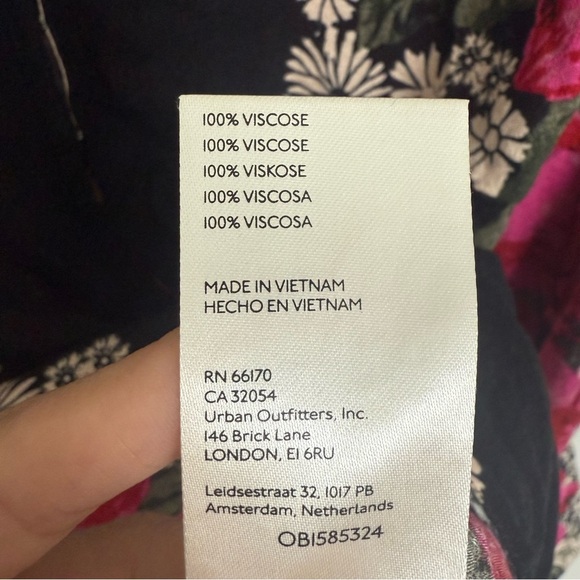 Free People Mikayla Floral Tunic Top Sz S Boho Chic Bloomcore Festival Feminine - Picture 11 of 11